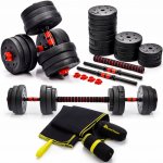 Meteor Bitumenové činky nastavitelné 2 x 20 kg – Sleviste.cz