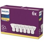 Philips LED žárovka 82995000 230 V, GU10, 4.7 W = 50 W, teplá bílá, A+ A++ E , reflektor, 6 ks – Hledejceny.cz