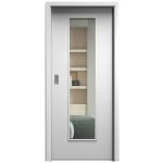 Sapeli Elegant Komfort M55 posuvné bílá pór 70 x 210 cm Čiré sklo – Hledejceny.cz
