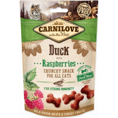 Carnilove Cat Crunchy Snack Duck with Raspberries 50 g – Zboží Mobilmania
