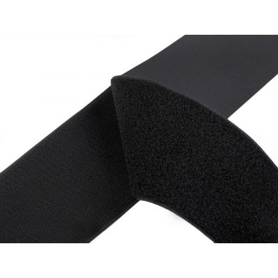 Suchý zip háček + plyš šíře 10 cm, střední, 2 černá – Hledejceny.cz