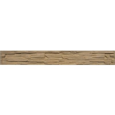 Betonová deska plotová sokl, jednostranná– 200 x 25 cm, štípaný kámen - pískovec