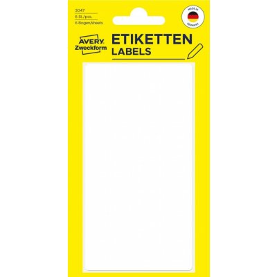 Avery Zweckform 3047 Etikety na ruční popis 98 x 51 mm 6 ks bílé – Hledejceny.cz