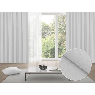 Biante 100% zatemňovací závěs Blackout BKR-501 Světle šedý - šířka 140 cm 140x160 cm – Zboží Mobilmania