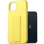 Pouzdro AlzaGuard Liquid Silicone Case with Stand iPhone 13 Pro žluté – Zboží Živě