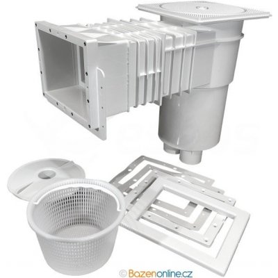 VÁGNER POOL Skimmer VA prodloužené hrdlo 215x160 mm do fólie, – Zboží Dáma