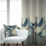 Ervi Blackout zatemňovací závěs Super print - Elegantní listí č.24 – Hledejceny.cz
