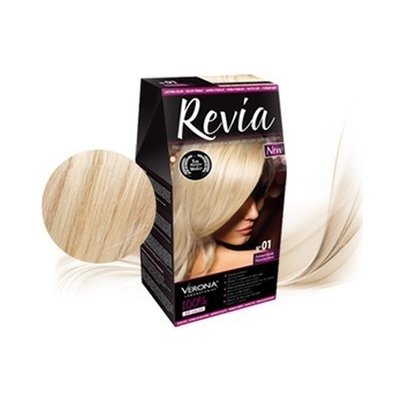 Revia 100% 3D barva na vlasy 01 platinový Blond