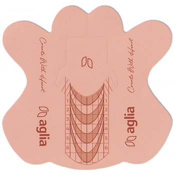 Aglia Smart Forms šablony na nehty 10 ks