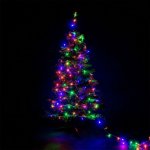 VOLTRONIC M59755 Vánoční osvětlení 5 m 50 LED barevné zel.kabel ovladač – Hledejceny.cz