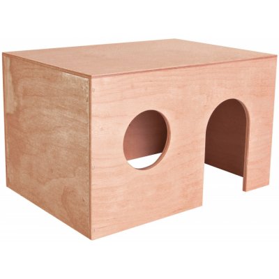 Trixie Dřevěný domek pro morčata rovná střecha 24 x 15 x 15 cm – Zboží Mobilmania