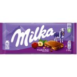 Milka mléčná čokoláda s rozinkami a lískovými oříšky 90 g – Hledejceny.cz