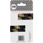 Vlnitá sponka Mila 6cm zlato-černá 24 ks 0067040 – Zboží Dáma