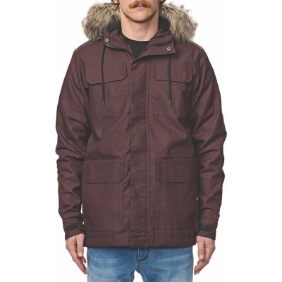 Globe Goodstock Thermal Parka wine – Zboží Mobilmania