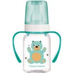 Canpol babies láhev s potiskem a úchyty bez BPA zelená/zajíc 120ml – Sleviste.cz