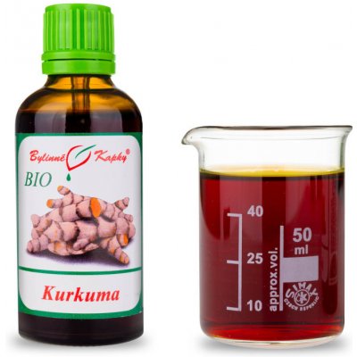 Bylinné kapky Kurkuma BIO bylinné kapky tinktura 50 ml – Hledejceny.cz