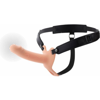 Hidden Desire Inferno Vibrating Silicone Hollow Penis Strap On with Remote 16 cm Skin – Zboží Dáma
