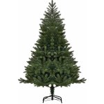 HOMCOM Umělý vánoční stromek 1,5 m Vánoční stromek Jedle PVC PE Kov Zelená Ø105 x 150 cm – Hledejceny.cz