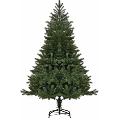 HOMCOM Umělý vánoční stromek 1,5 m Vánoční stromek Jedle PVC PE Kov Zelená Ø105 x 150 cm – Hledejceny.cz