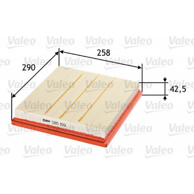 Vzduchový filtr VALEO 585159 – Hledejceny.cz