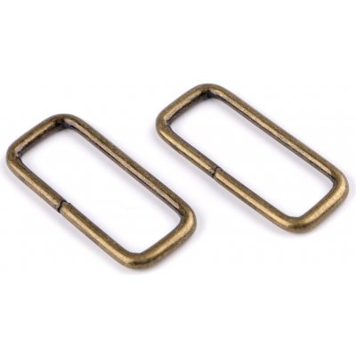 Prima-obchod Průvlek / vsuvka šíře 25 mm, barva 3 (25x10 mm) staromosaz – Zboží Dáma