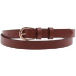 Špongr dámský úzký kožený opasek 20063 koňakově hnědý – Zboží Dáma