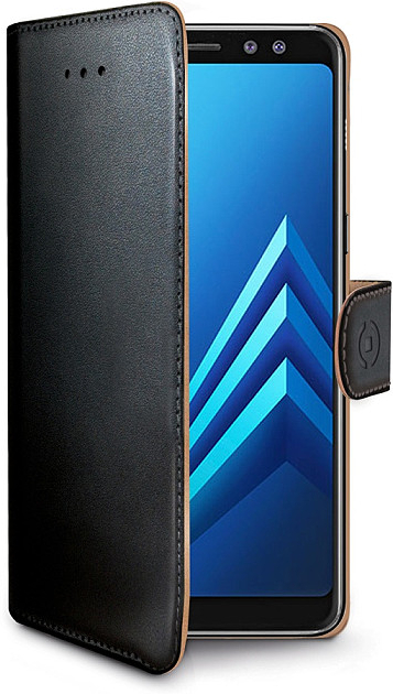 Pouzdro CELLY Wally Samsung A730 Galaxy A8 Plus 2018, černé