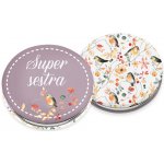 Nekupto Kapesní zrcátko Super sestra V.I.P. – Zboží Dáma