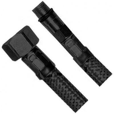 AQUALINE Flexibilní nerezová hadice M10x3/8", 40cm, černá mat (33354B) – Sleviste.cz