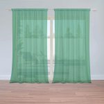 Záclony Bledě zelená: 2 ks - 150x250 cm - Sablio – Hledejceny.cz