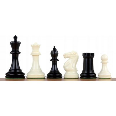 Šachové figurky Exclusive Staunton č. 6, bílé/černé, zatížené, král 95 mm – Hledejceny.cz