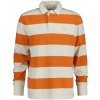 Pánské Tričko Gant polokošile BLOCK STRIPE HEAVY RUGGER oranžová