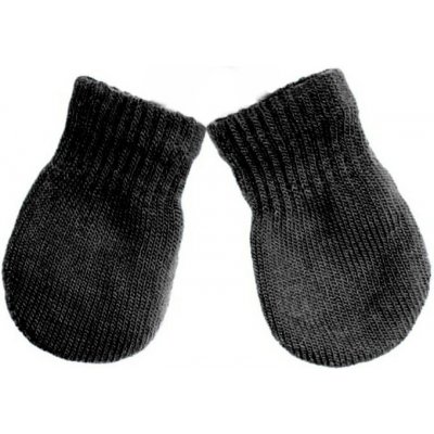 Kojenecké zimní úpletové rukavičky antracit – Hledejceny.cz