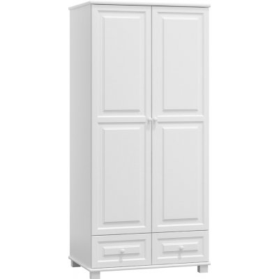 Ami nábytek 2Dč5 šířka 90 věšák/police borovice bílá – Sleviste.cz