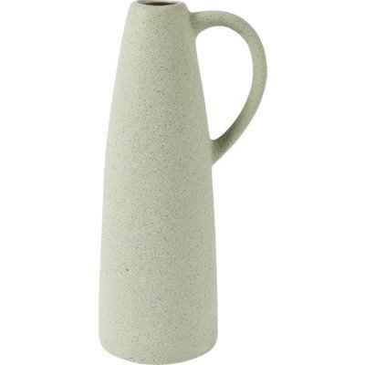 Váza kamenina 13,7 x 10 x 29,4 cm světle zelená – Hledejceny.cz