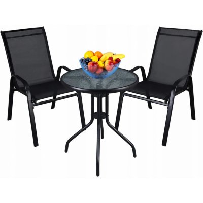 Crossheim C25003 Zahradní balkónový set Relax, stůl + 2 židle – Zboží Dáma