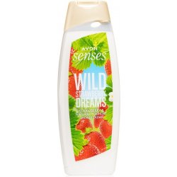 Avon Senses Wild Dreams krémový sprchový gel s vůní lesní jahody 500 ml