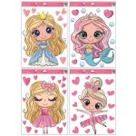 ANDĚL Okenní fólie s glitry Princezny 30 x 50 cm – Hledejceny.cz
