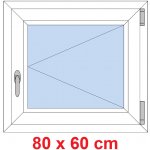 Soft Plastové okno 80x60 cm, otevíravé, Oregon/Oregon – Sleviste.cz