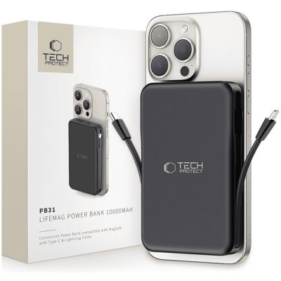 Tech-Protect PB31 LifeMag s MagSafe 10000mAh černá – Zboží Mobilmania