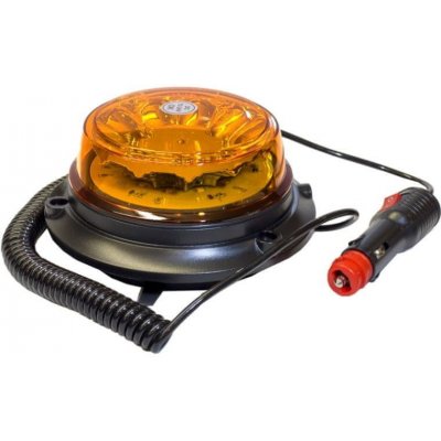 Autolamp maják LED magnetický 12V-24V oranžový 12 LED*1W 145x77mm | Zboží Auto