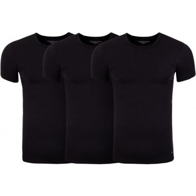 Tommy Hilfiger 3 PACK pánské triko 2S87905187-990 Black – Zboží Mobilmania