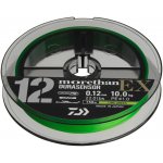 Daiwa Pletená Šňůra Morethan Durasensor 12 Braid EX+Si3 Lime Green 150m 0,10mm, 7.3 Kg – Zboží Dáma