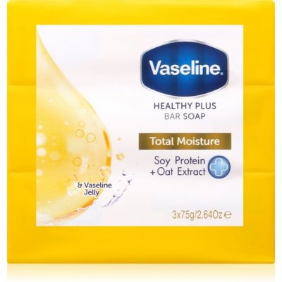 Vaseline Healthy Plus Bar Soap Total Moisture hydratační tuhé mýdlo 3 x 75 g – Hledejceny.cz