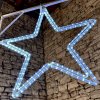 Vánoční osvětlení decoLED LED světelná hvězda na VO pr. 80 cm ledově bílá