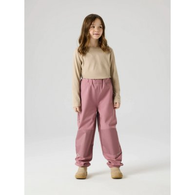 Name It Alfa solid s fleecem Dětské softshellové kalhoty wistful mauve – Zboží Mobilmania