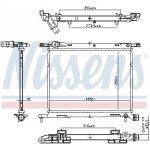 NISSENS 607027 Chladič, chlazení motoru (607027)