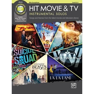 Hit Movie & TV Instrumental Solos: Songs and Themes from the Latest Movies and Television Shows Alto Sax, Book & CD Alfred MusicPaperback – Zboží Mobilmania