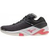 Dámské fitness boty Mizuno Wave Stealth Neo V Netball Shoes Blk/Coral/Lilac