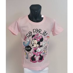 dívčí tričko Minnie Go for It ! sv.růžové